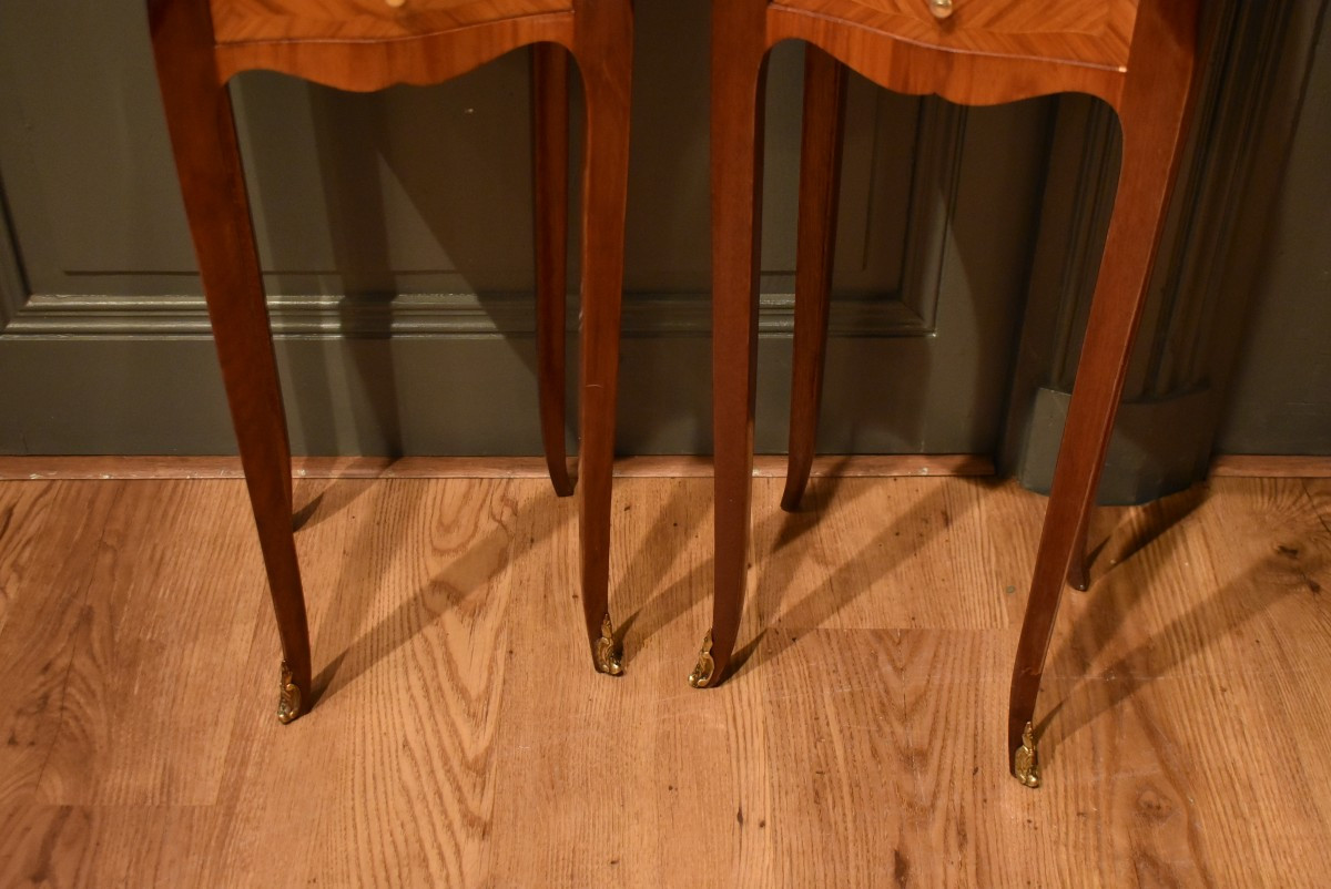 Paire de petits chevets de style Louis XV-photo-4