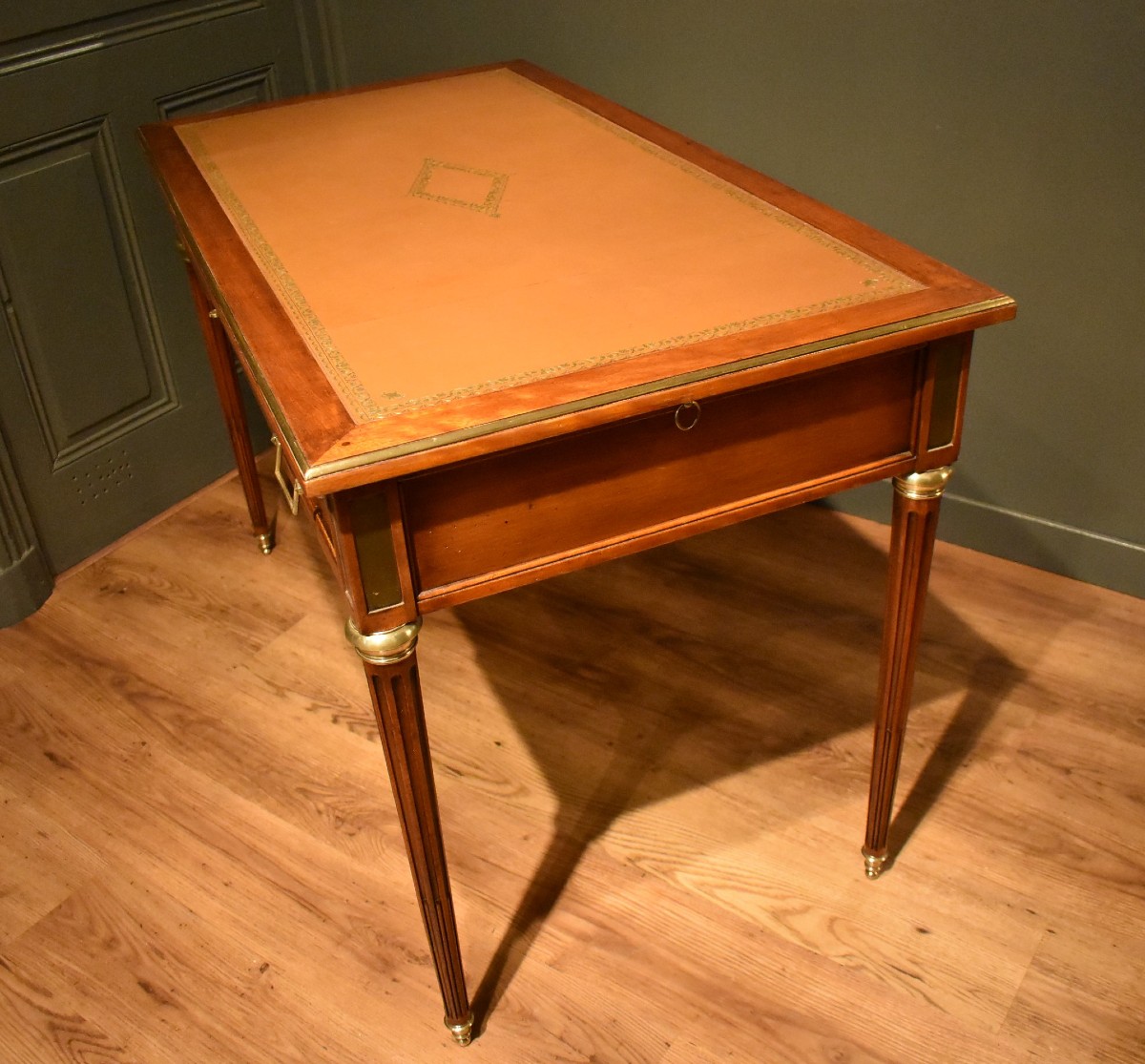 Bureau plat de style Louis XVI-photo-5