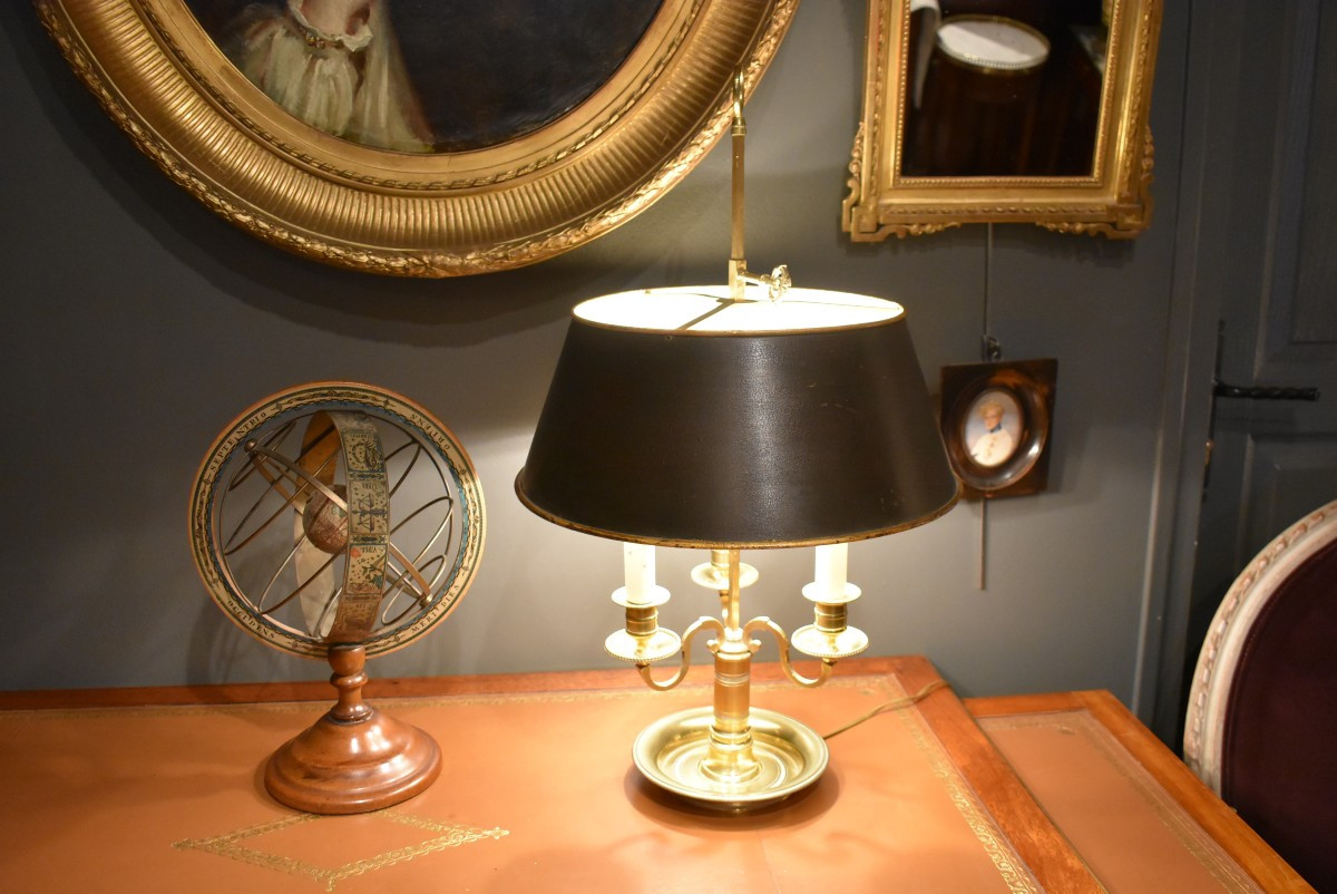 Three-light  Bouillotte Lamp