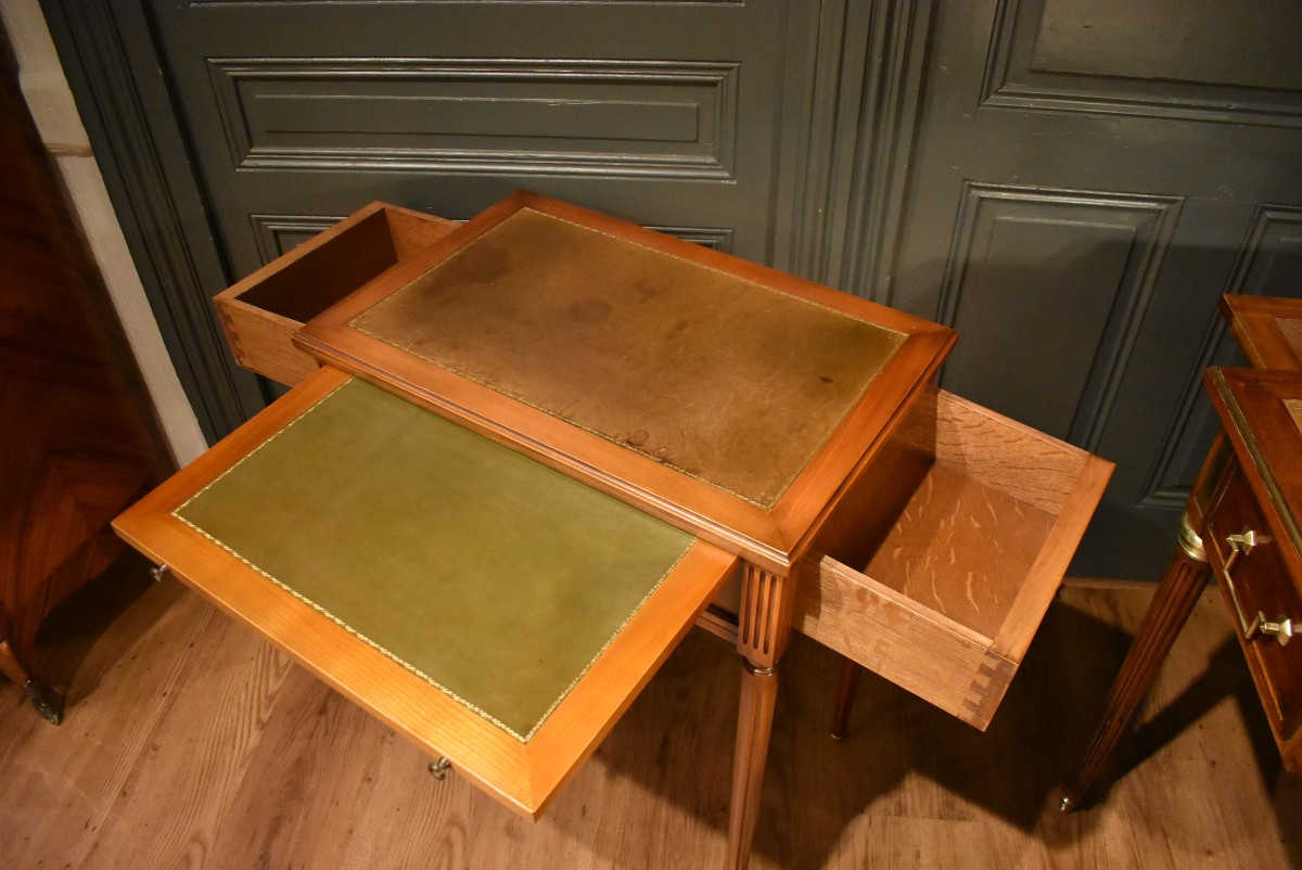 Small Louis XVI Style Side Table-photo-2