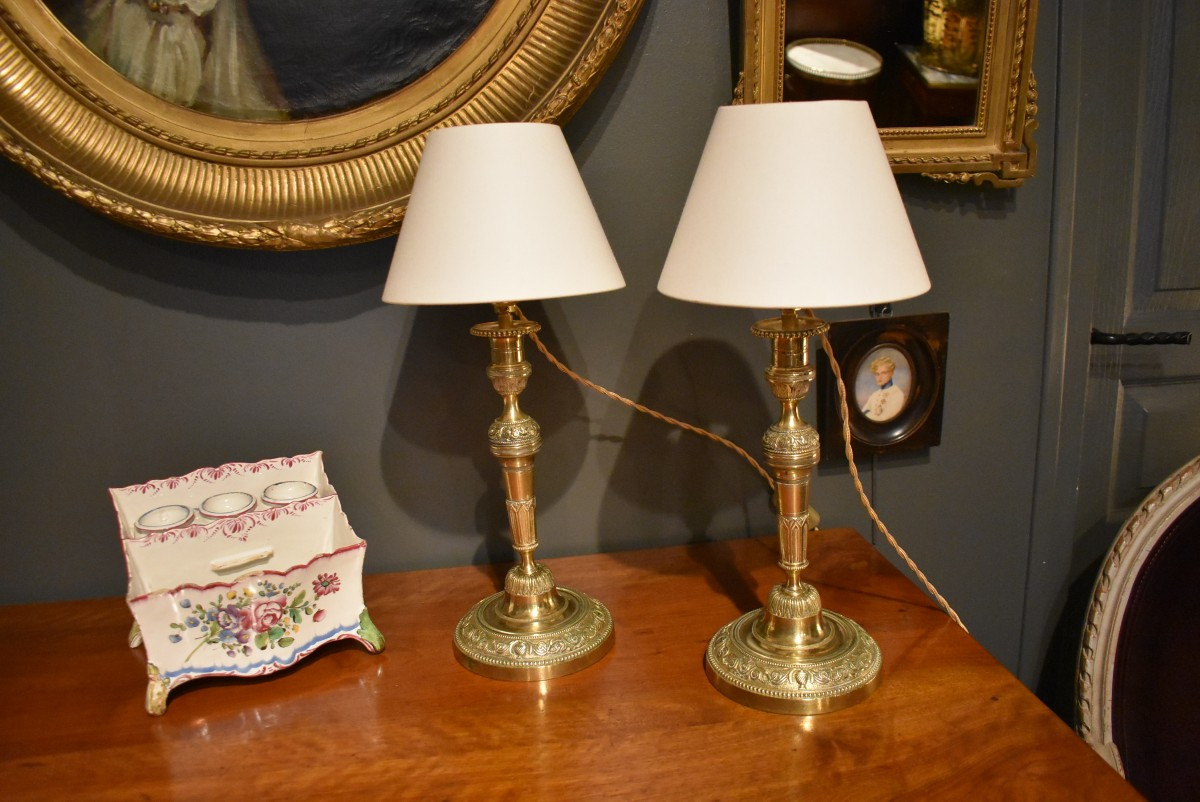 Pair Of Louis XVI Style Lamps-photo-4