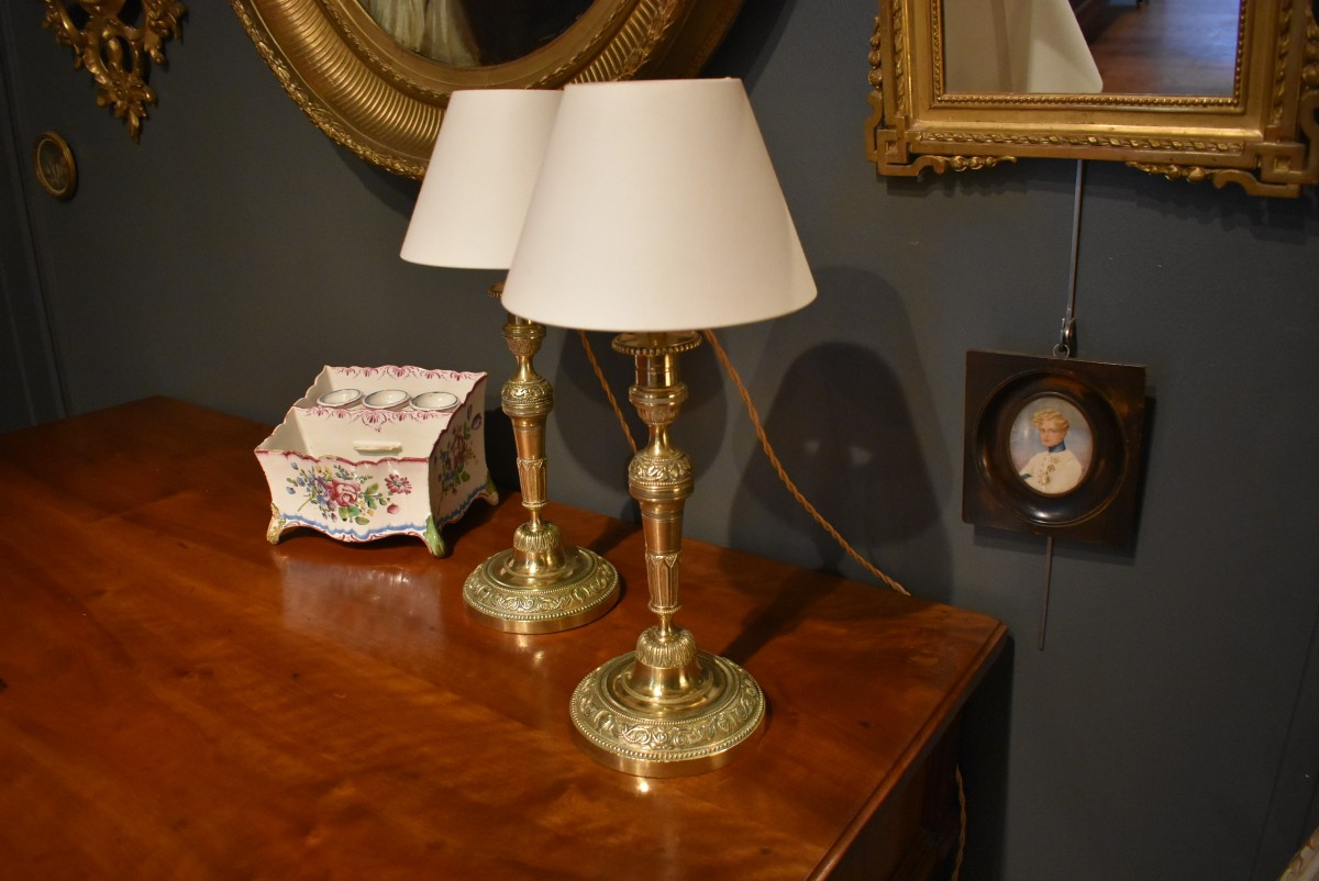 Pair Of Louis XVI Style Lamps-photo-5