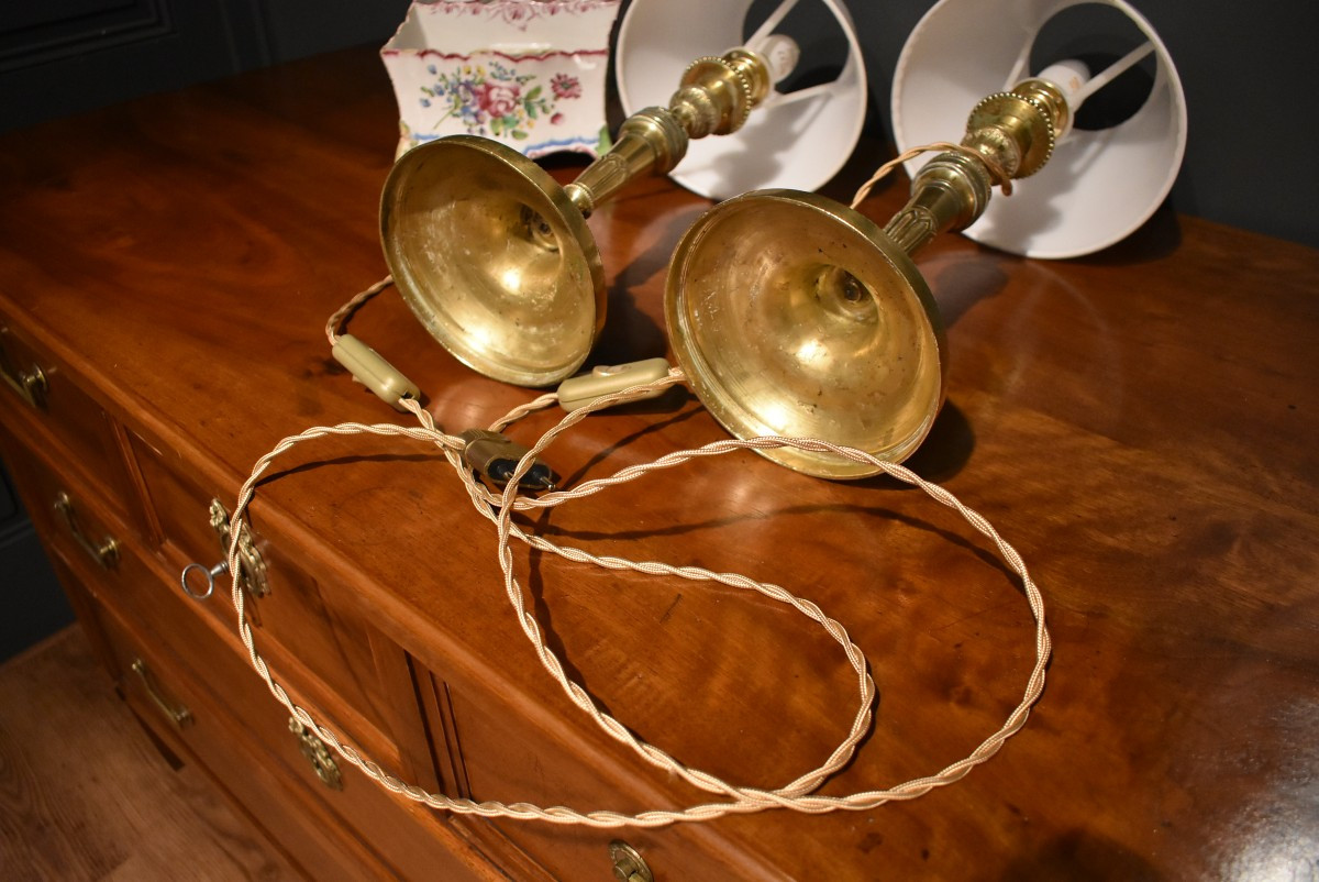 Pair Of Louis XVI Style Lamps-photo-7