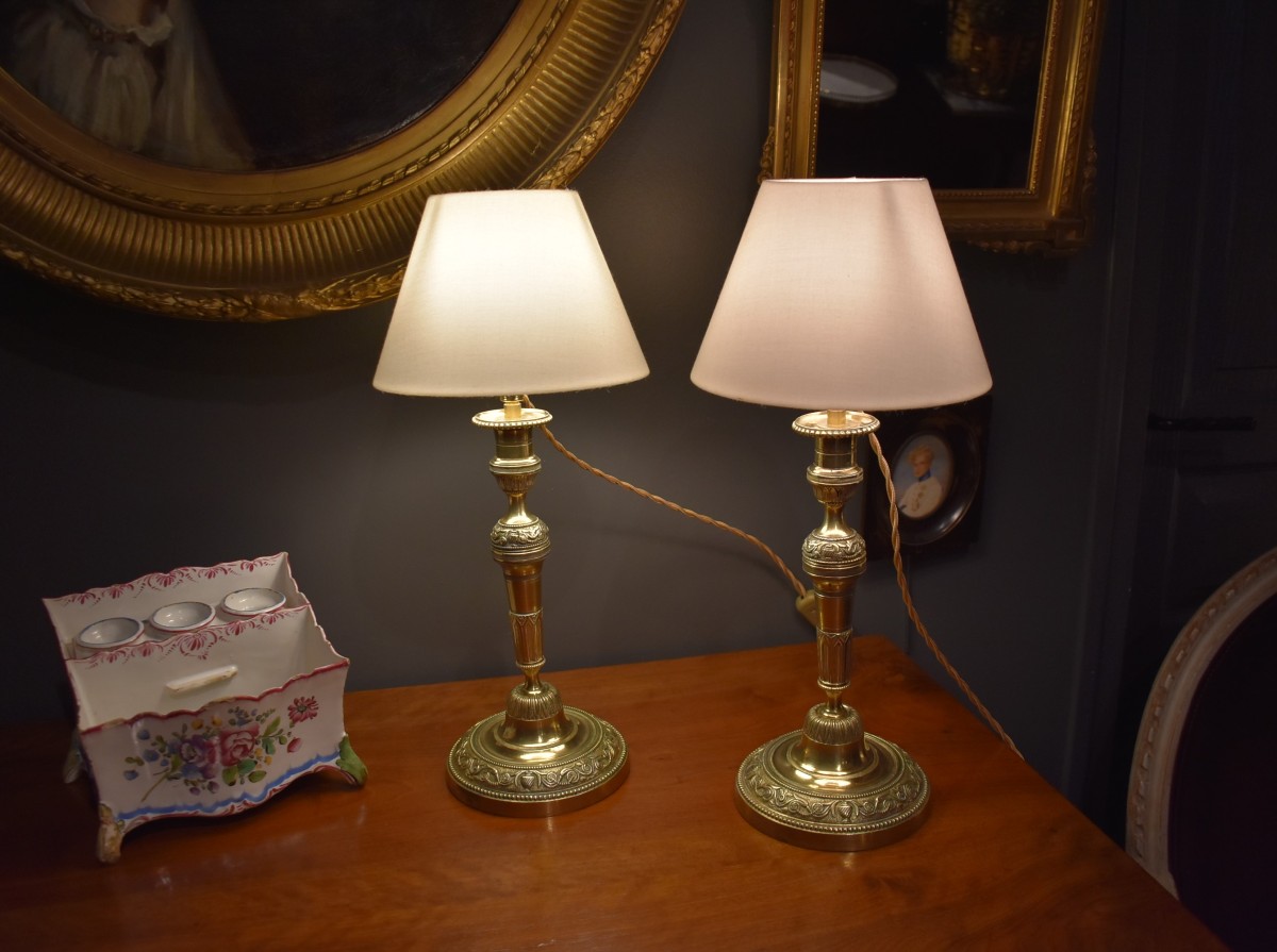 Pair Of Louis XVI Style Lamps