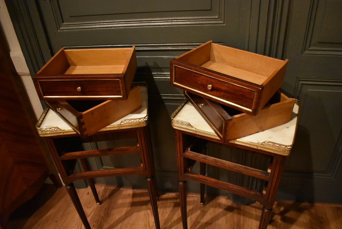Paire de chevets de style Louis XVI-photo-2