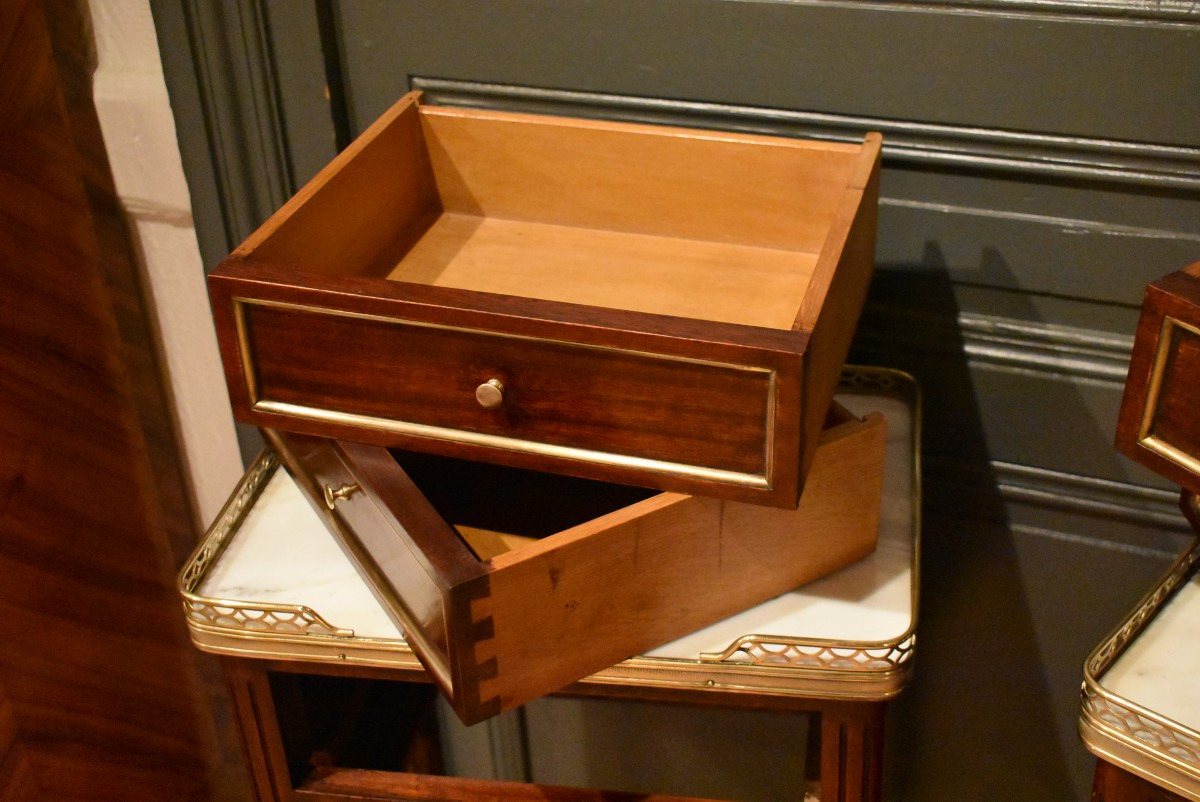 Paire de chevets de style Louis XVI-photo-4