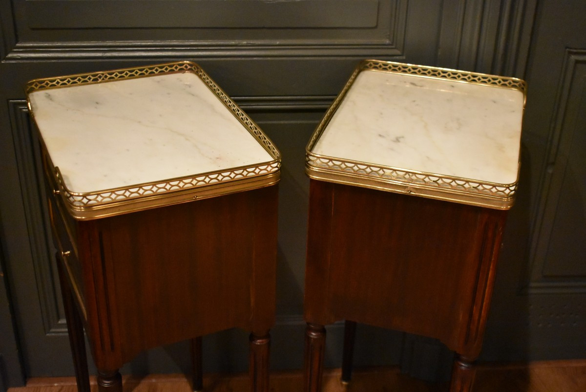 Paire de chevets de style Louis XVI-photo-8