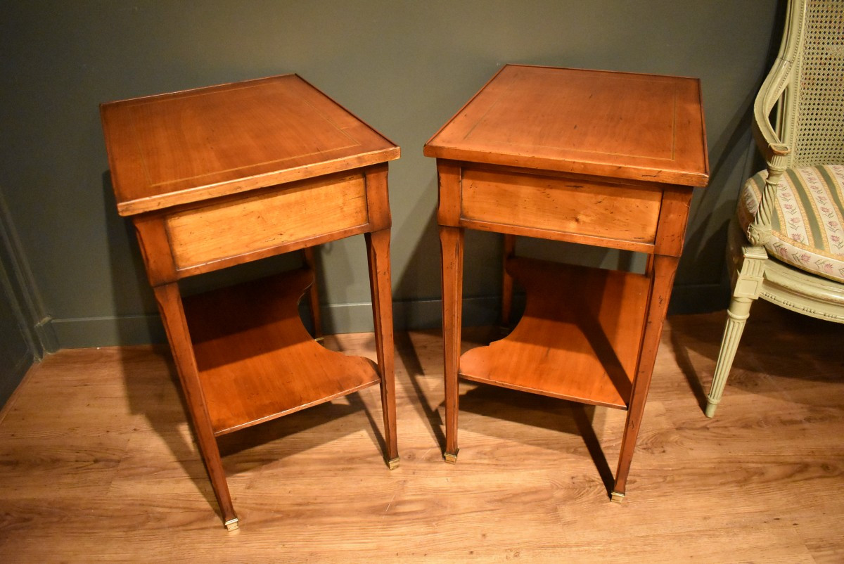 Pair Of Louis XVI Style Tables-photo-4