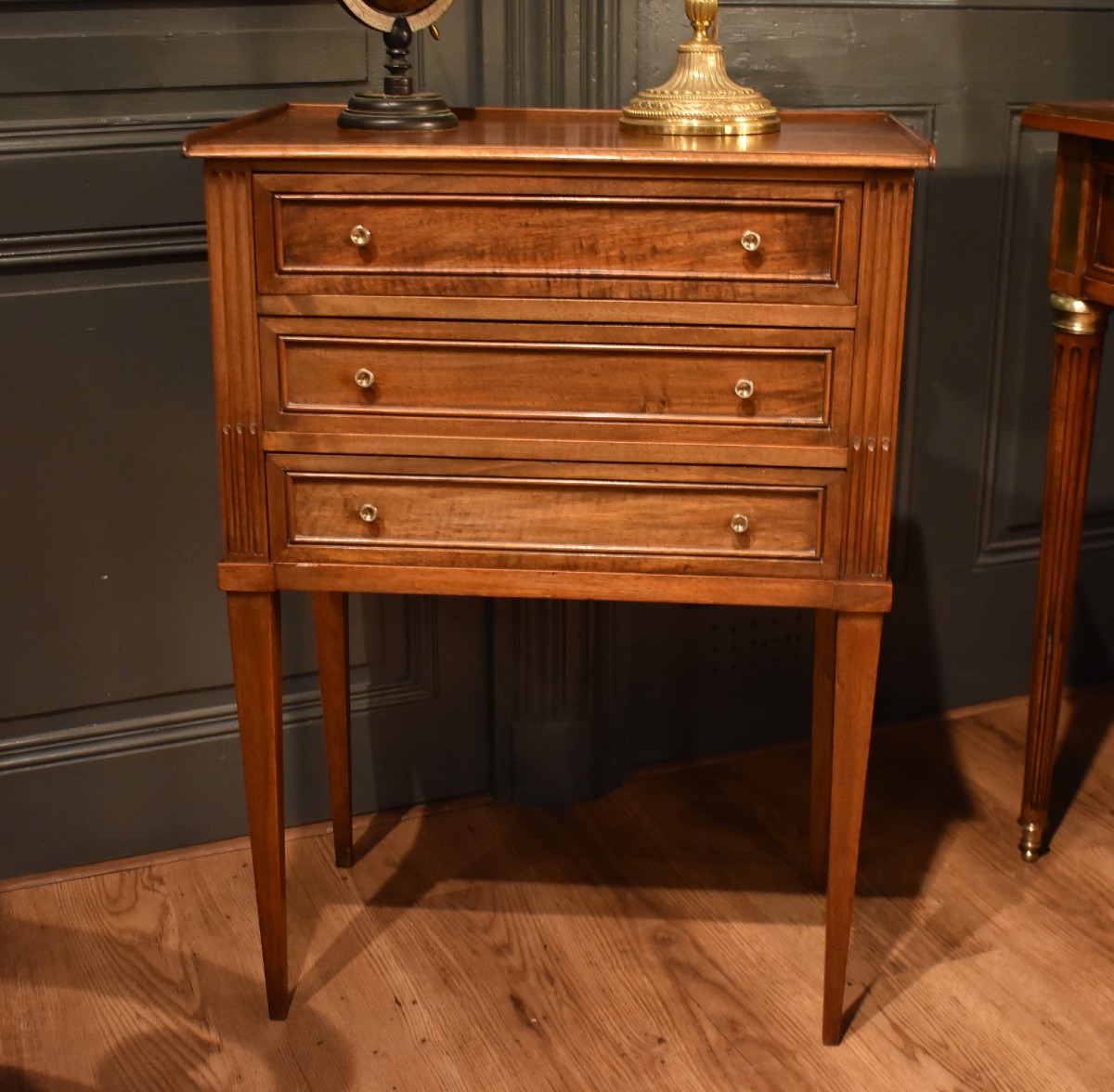 Louis XVI Style Bedside Table Or Side Table-photo-3