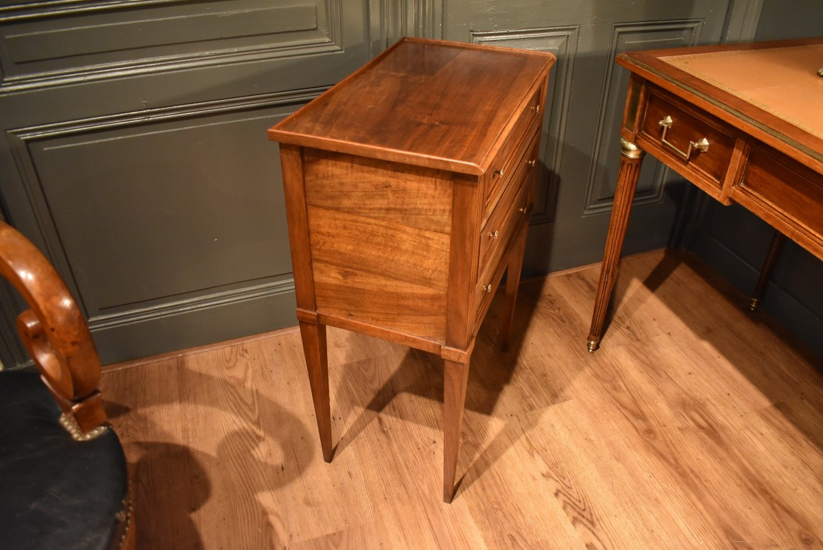 Louis XVI Style Bedside Table Or Side Table-photo-7