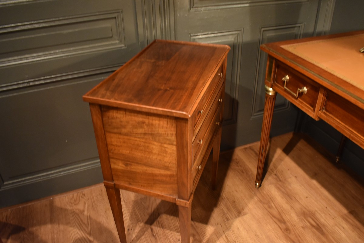 Louis XVI Style Bedside Table Or Side Table-photo-8
