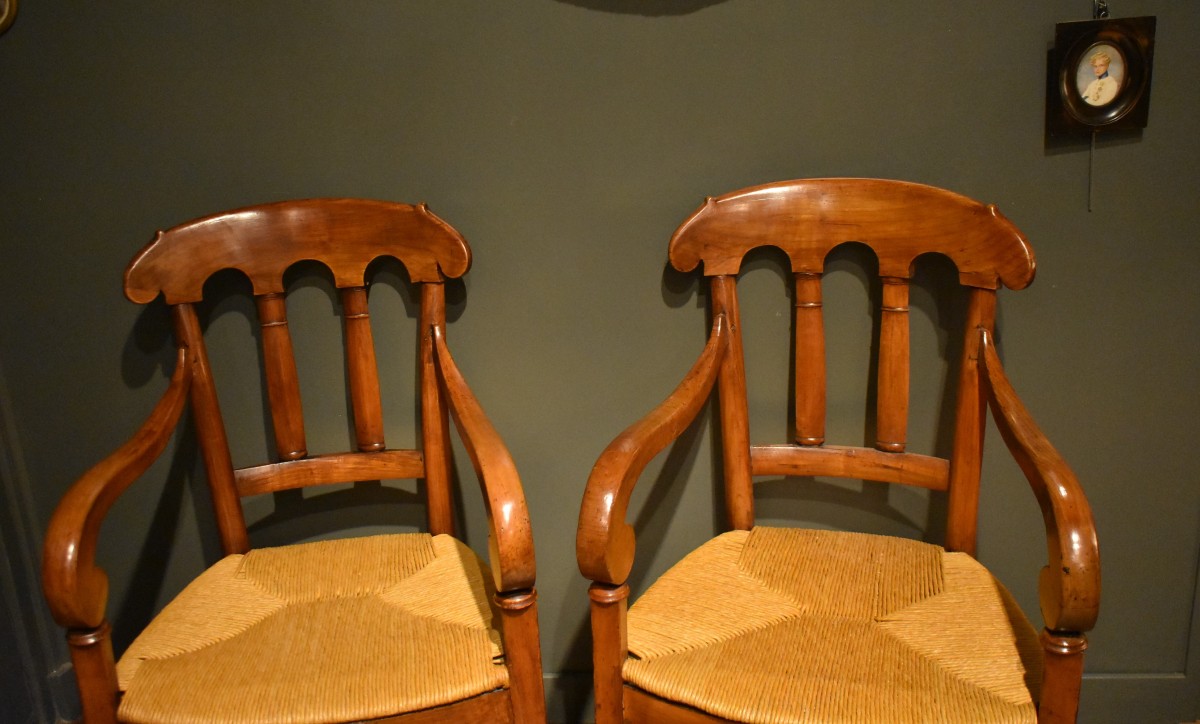 Paire de fauteuils d'époque  Restauration-photo-2