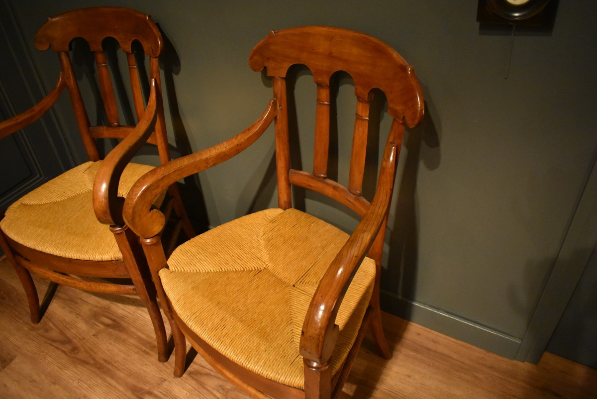 Paire de fauteuils d'époque  Restauration-photo-4