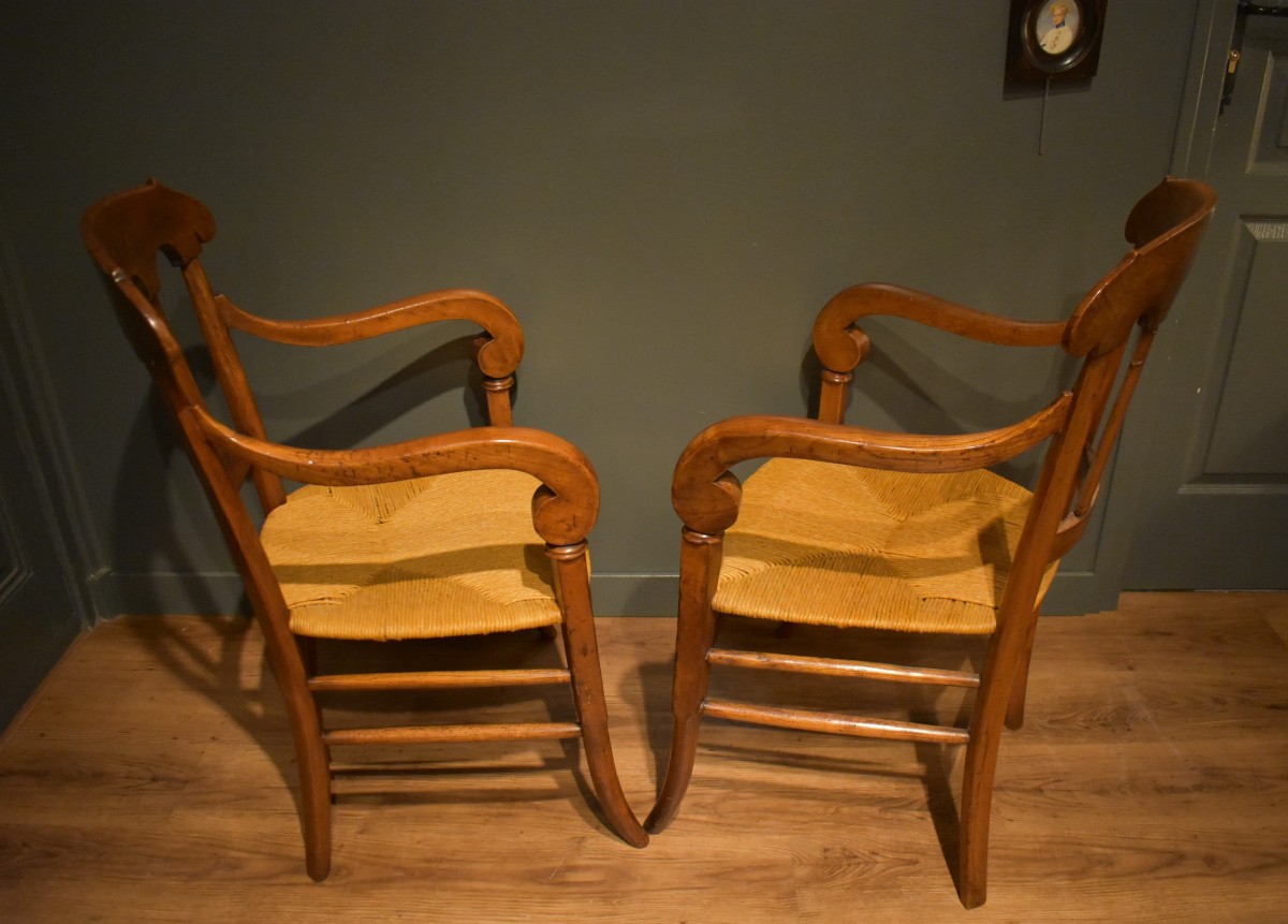 Paire de fauteuils d'époque  Restauration-photo-2