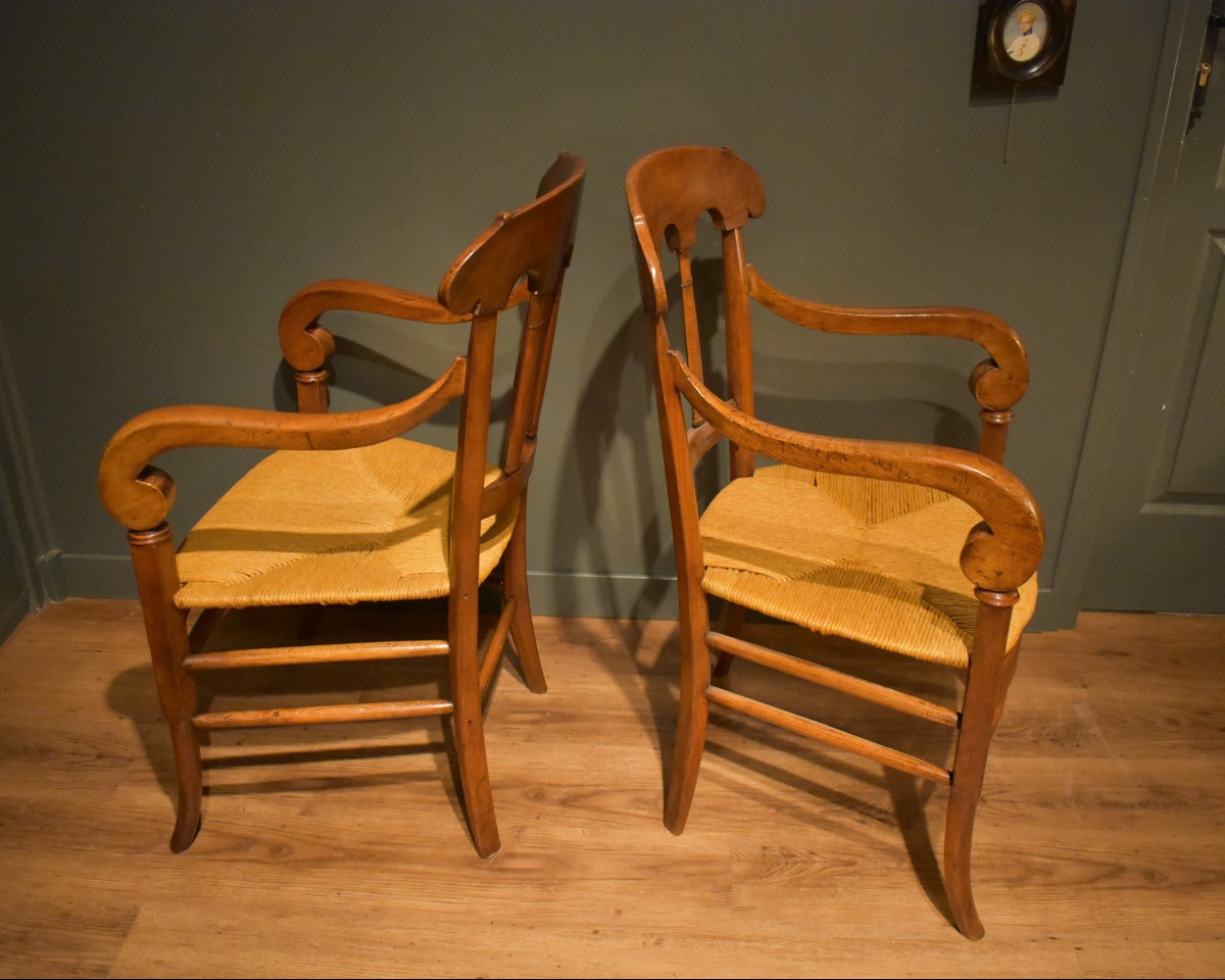 Paire de fauteuils d'époque  Restauration-photo-5