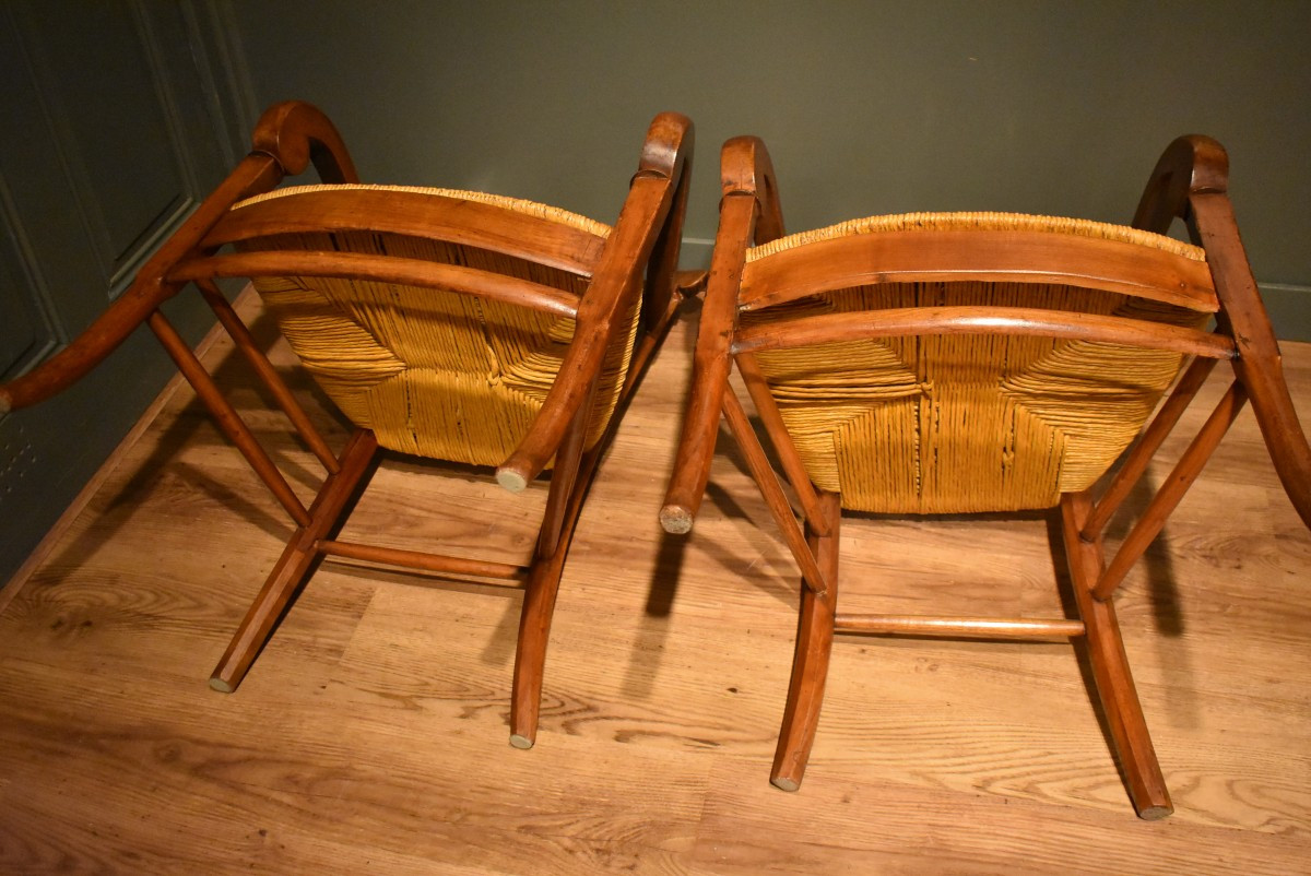 Paire de fauteuils d'époque  Restauration-photo-8