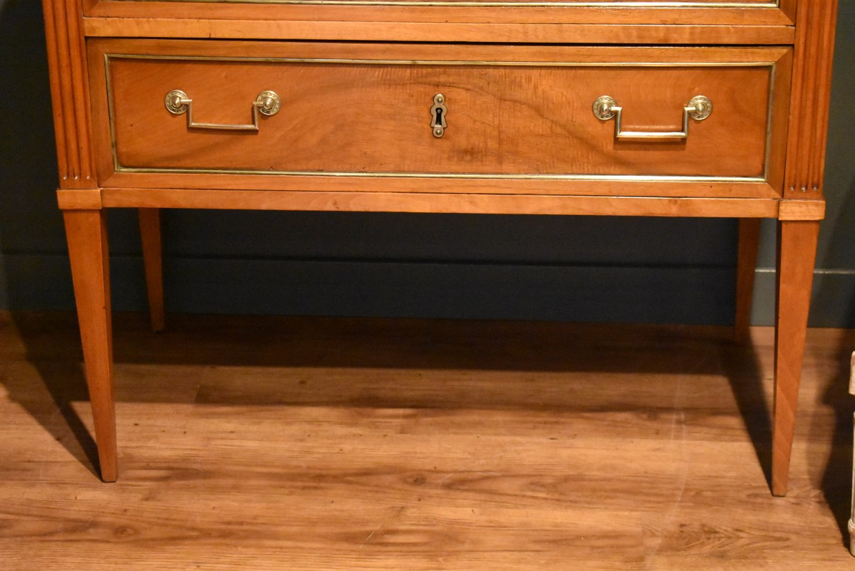 Commode sauteuse en noyer-photo-4