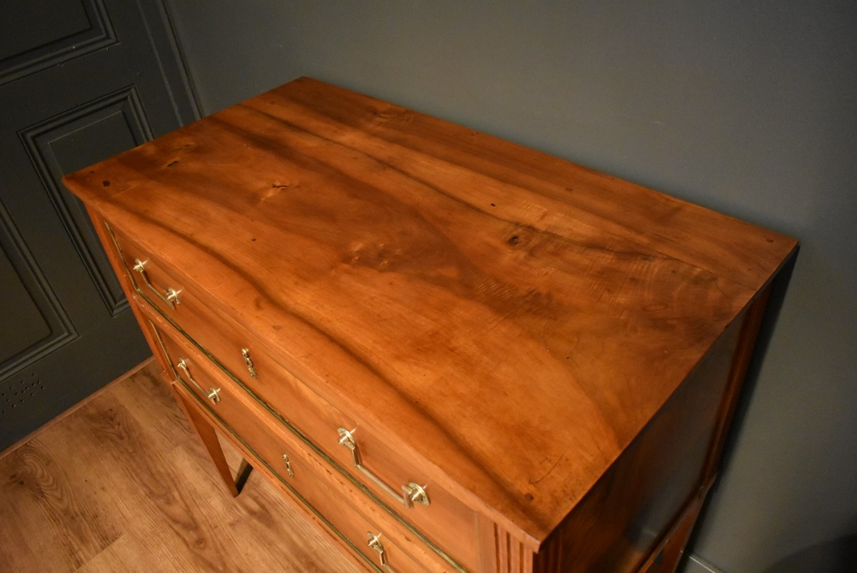 Commode sauteuse en noyer-photo-3