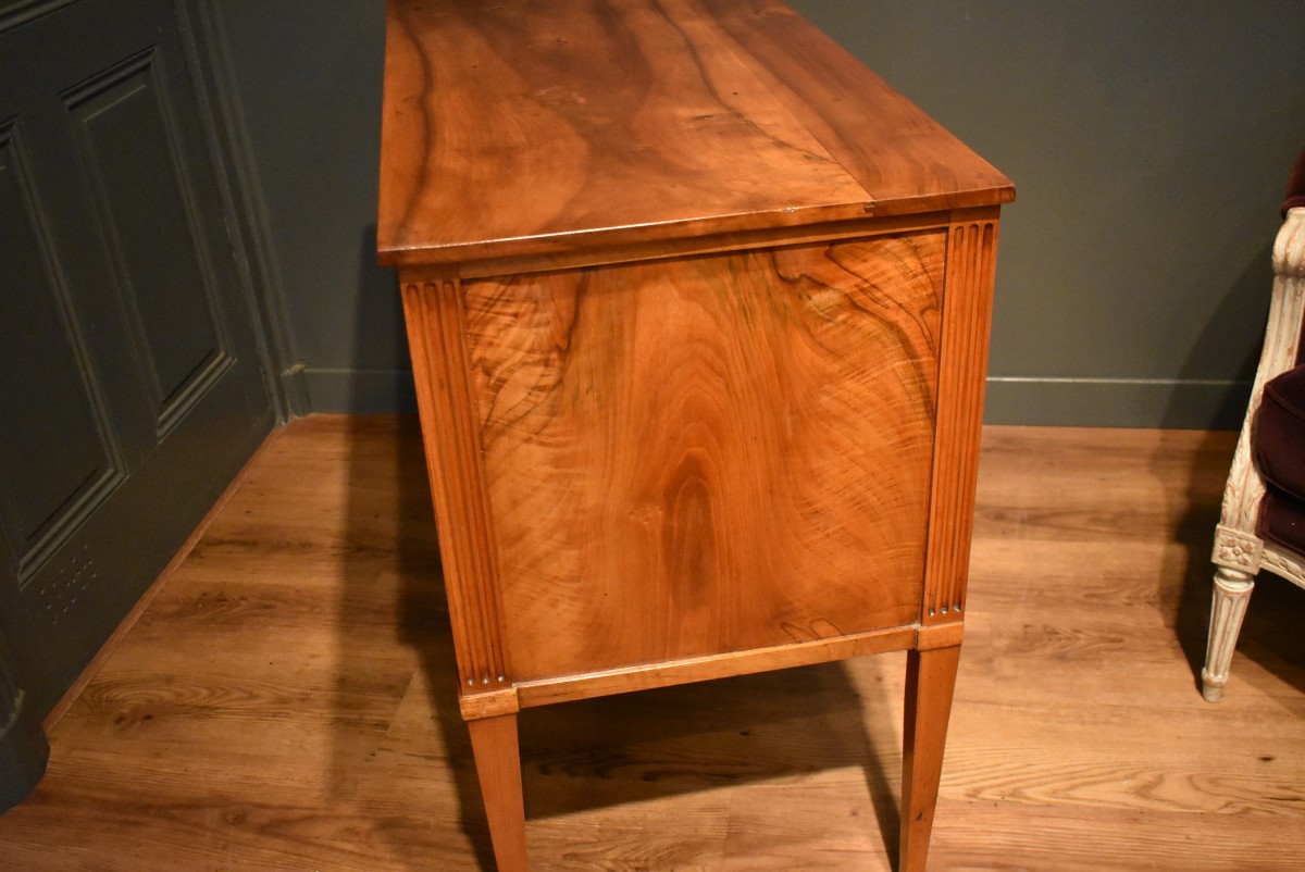 Commode sauteuse en noyer-photo-5