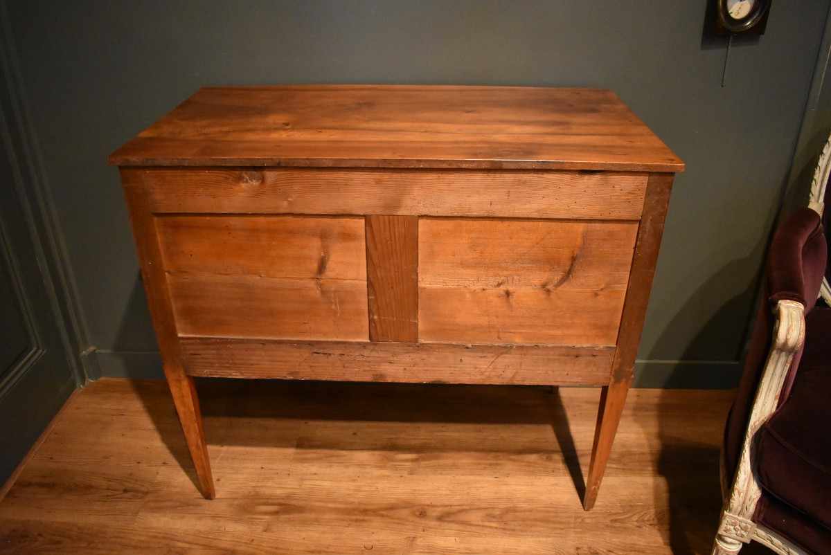Commode sauteuse en noyer-photo-8