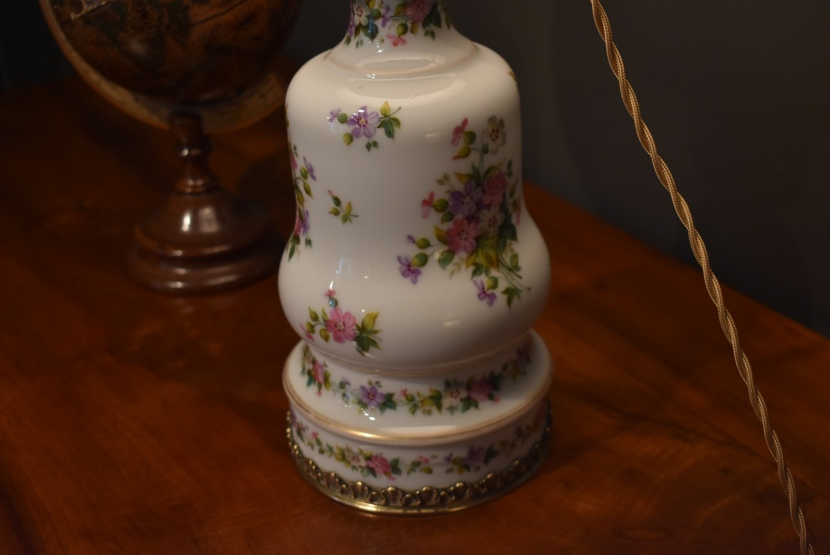 Lampe en porcelaine et bronze-photo-2