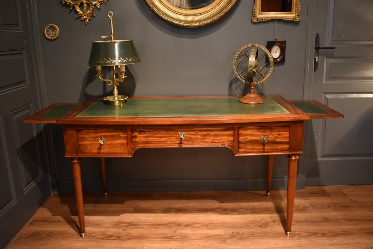 Bureau plat de style Louis XVI-photo-2