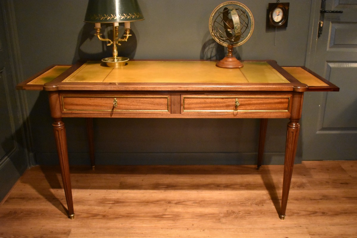 Bureau plat de style Louis XVI-photo-3