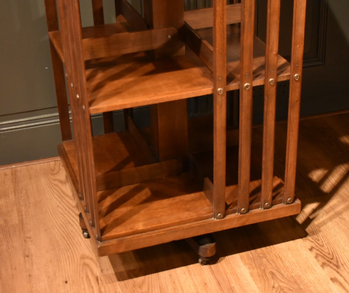Revolving Walnut Bookcase-photo-3