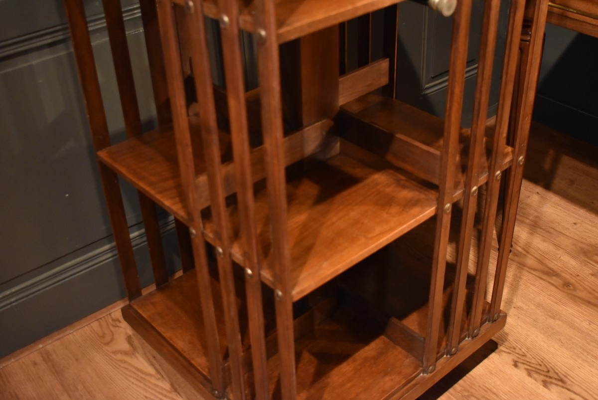 Revolving Walnut Bookcase-photo-1