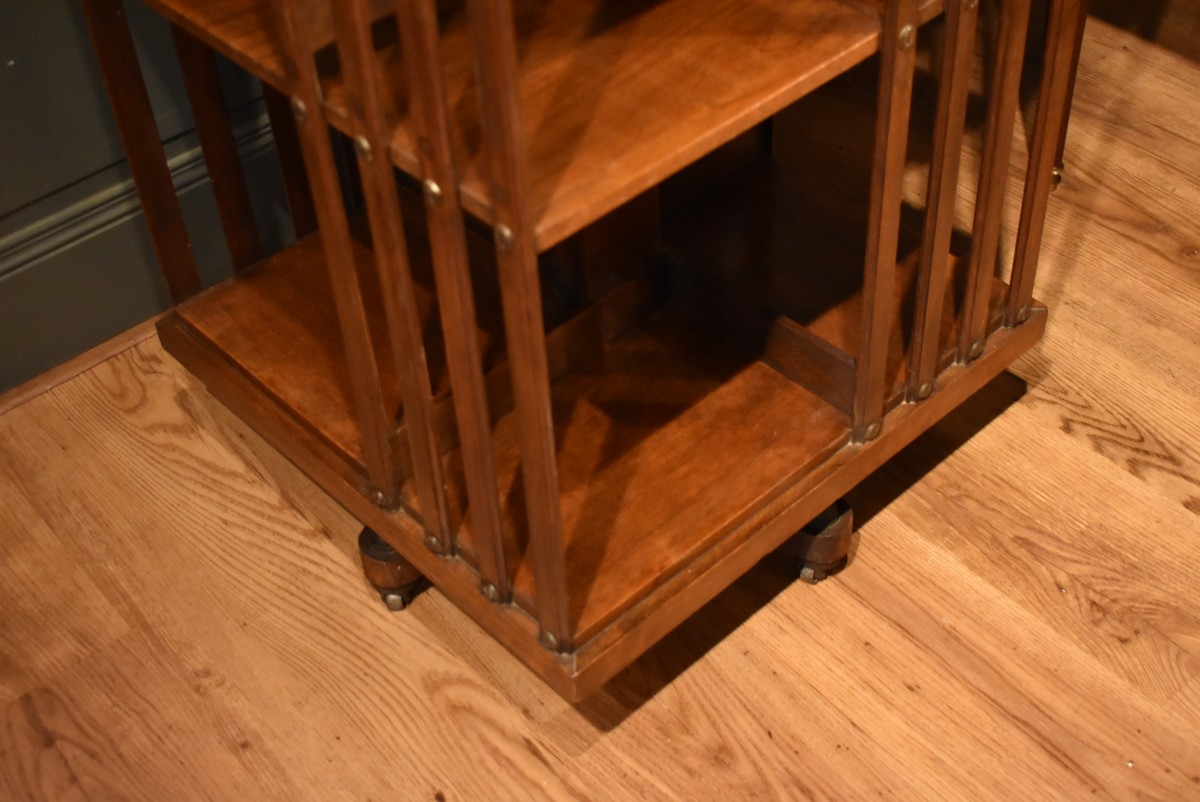 Revolving Walnut Bookcase-photo-2