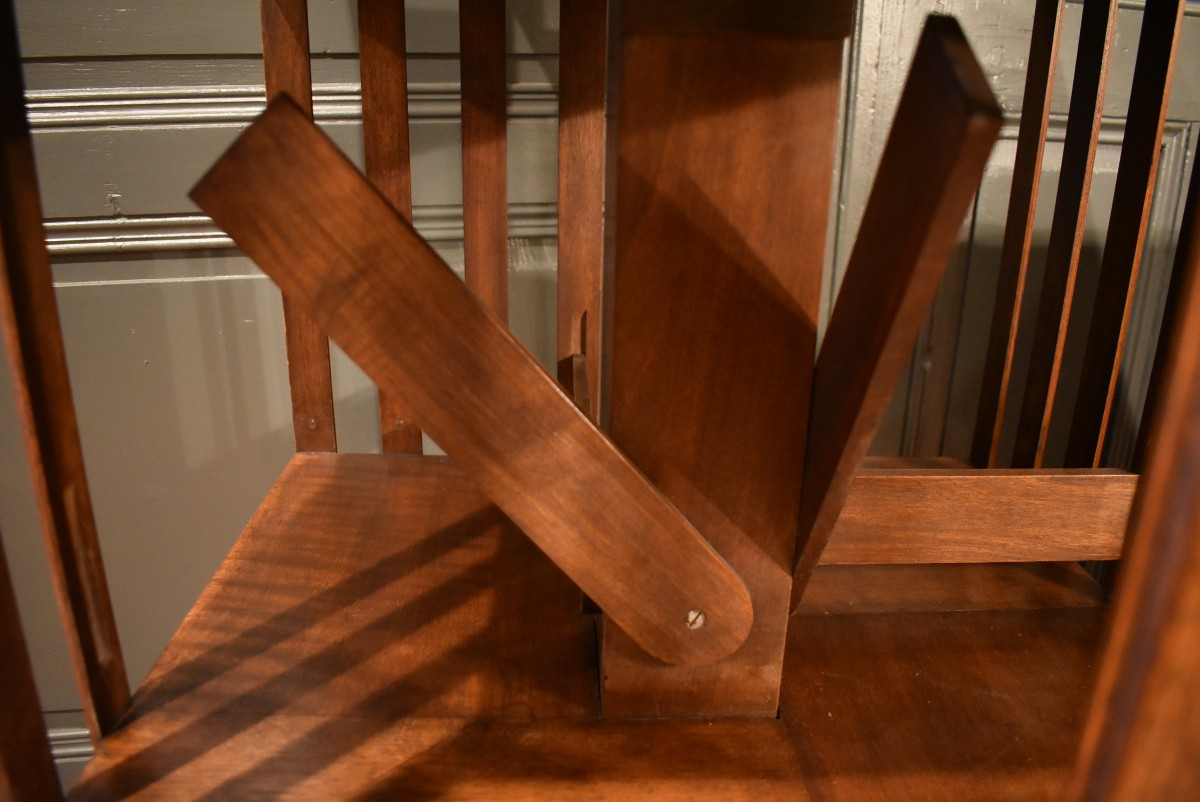 Revolving Walnut Bookcase-photo-3