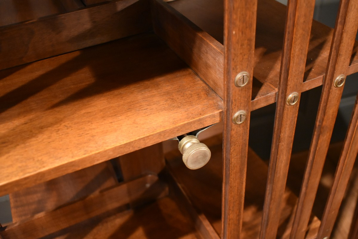 Revolving Walnut Bookcase-photo-4
