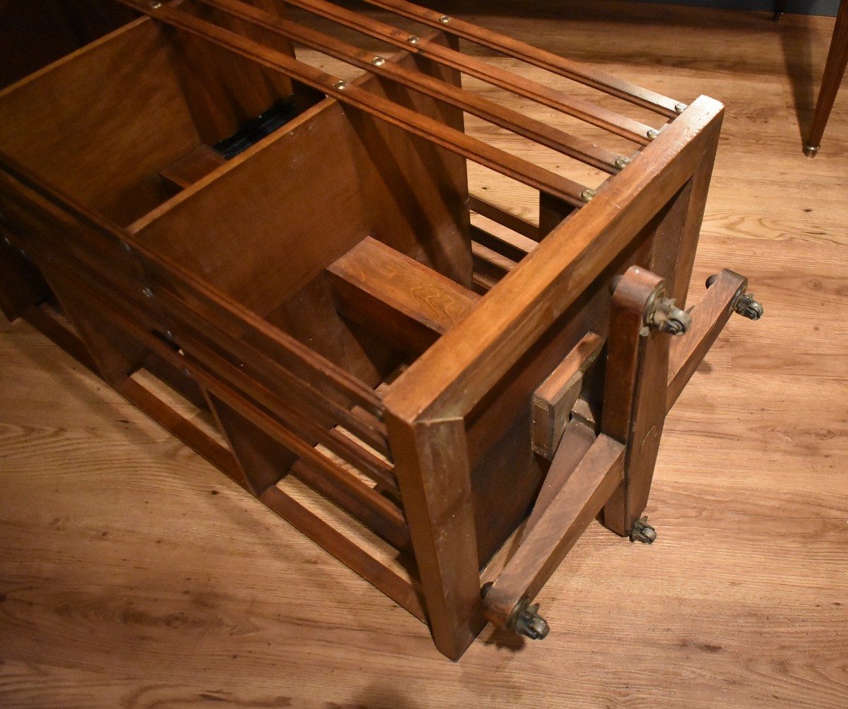 Revolving Walnut Bookcase-photo-7