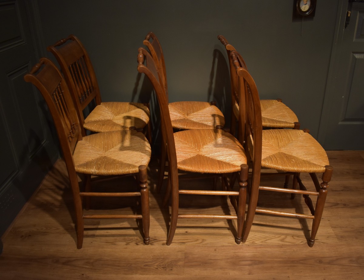 Set Of Six Restaurant Chairs-photo-4