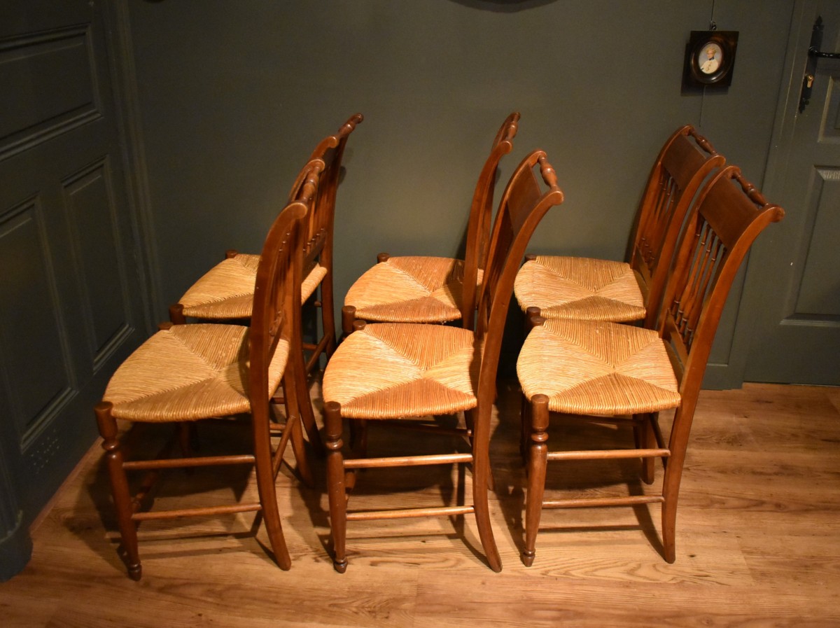 Set Of Six Restaurant Chairs-photo-7