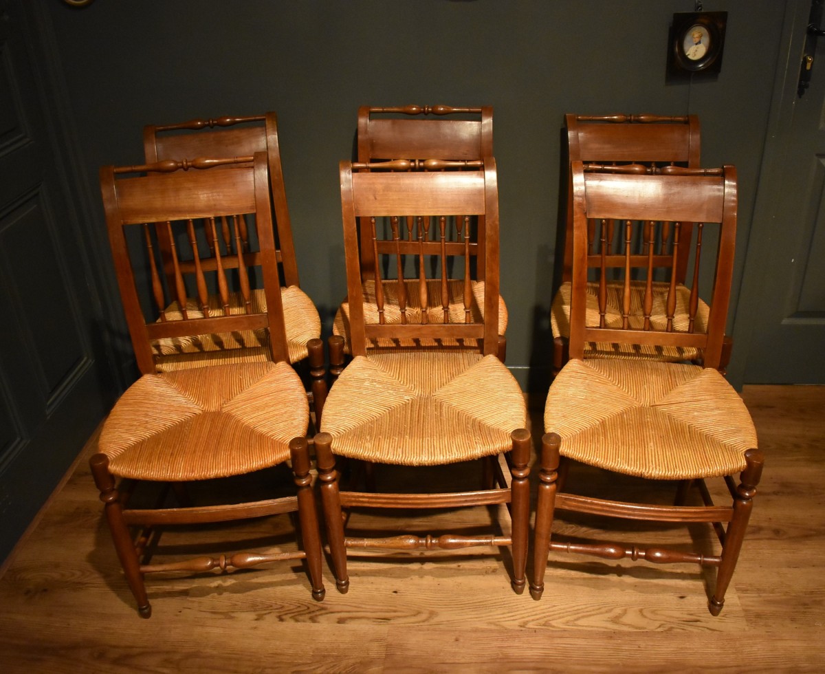 Set Of Six Restaurant Chairs