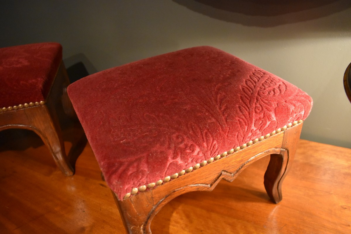 Paire de petits tabourets-photo-4