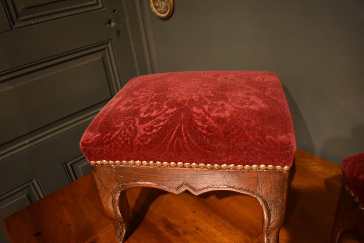 Paire de petits tabourets-photo-1