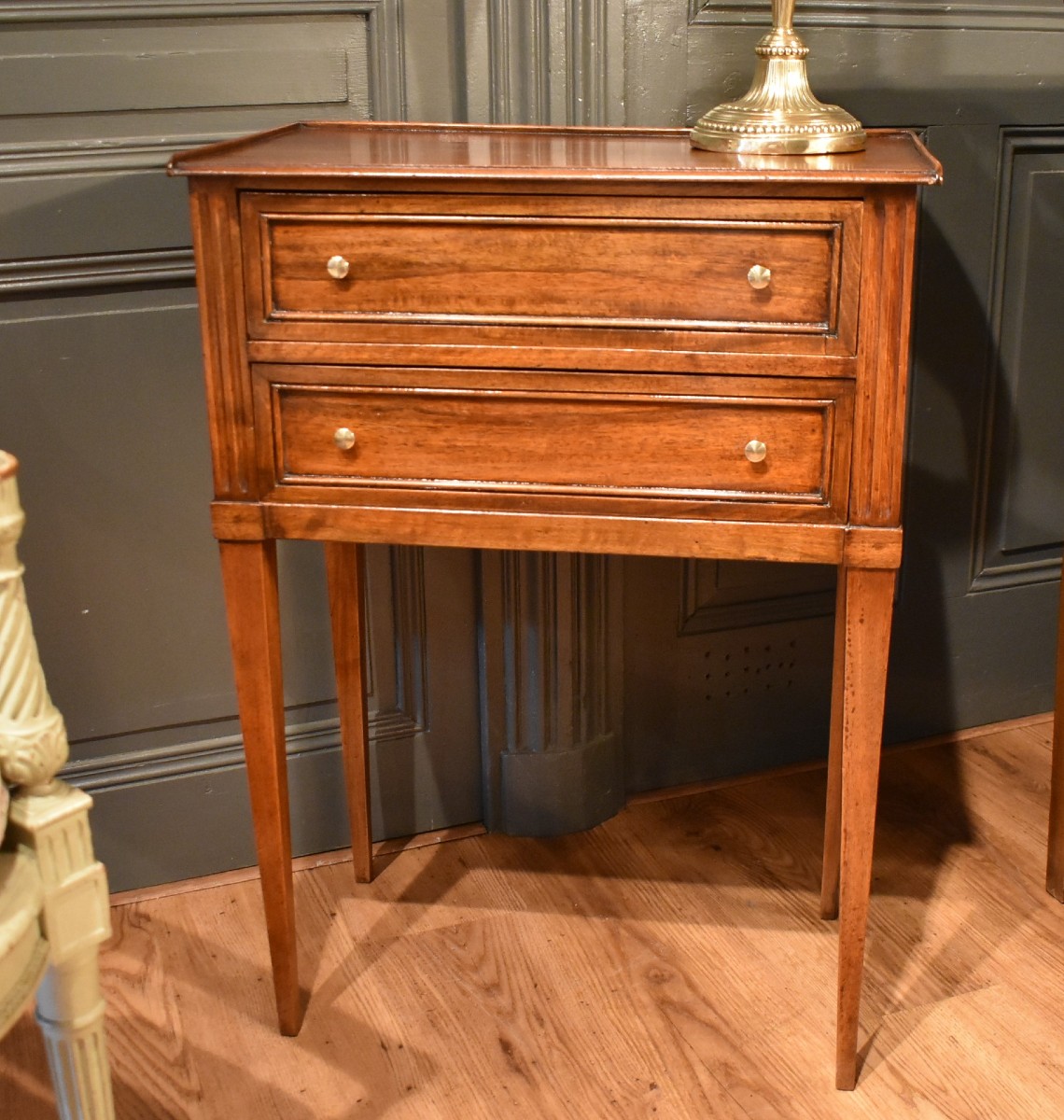 Chevet ou table d'appoint de style Louis XVI-photo-4