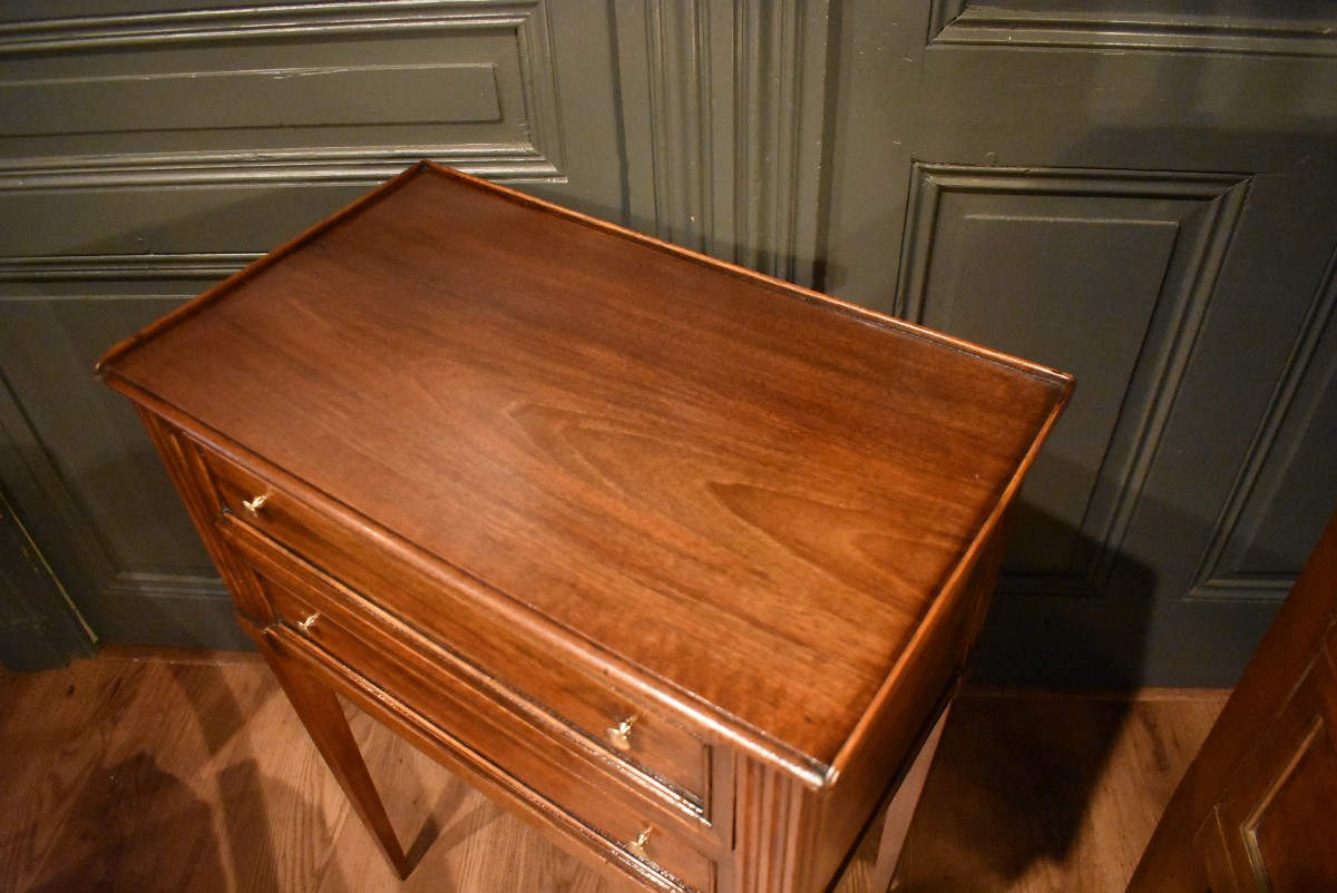 Chevet ou table d'appoint de style Louis XVI-photo-1