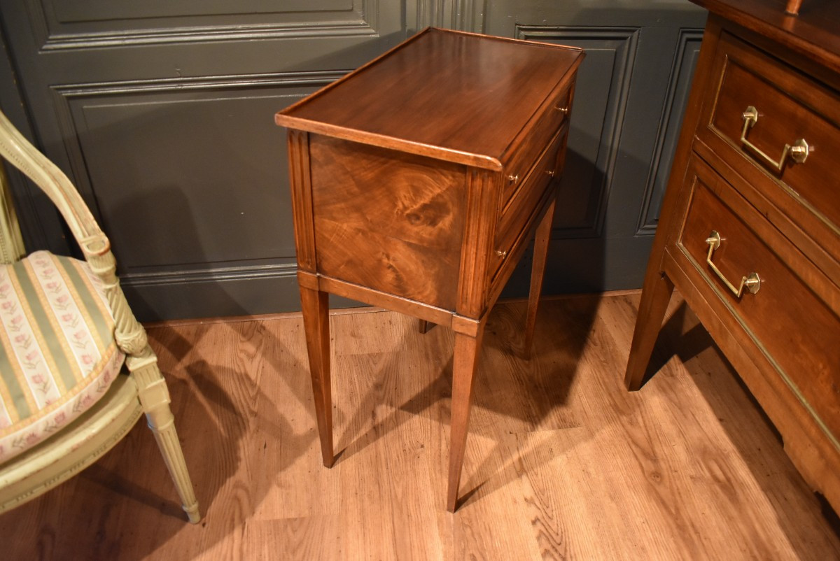 Chevet ou table d'appoint de style Louis XVI-photo-5