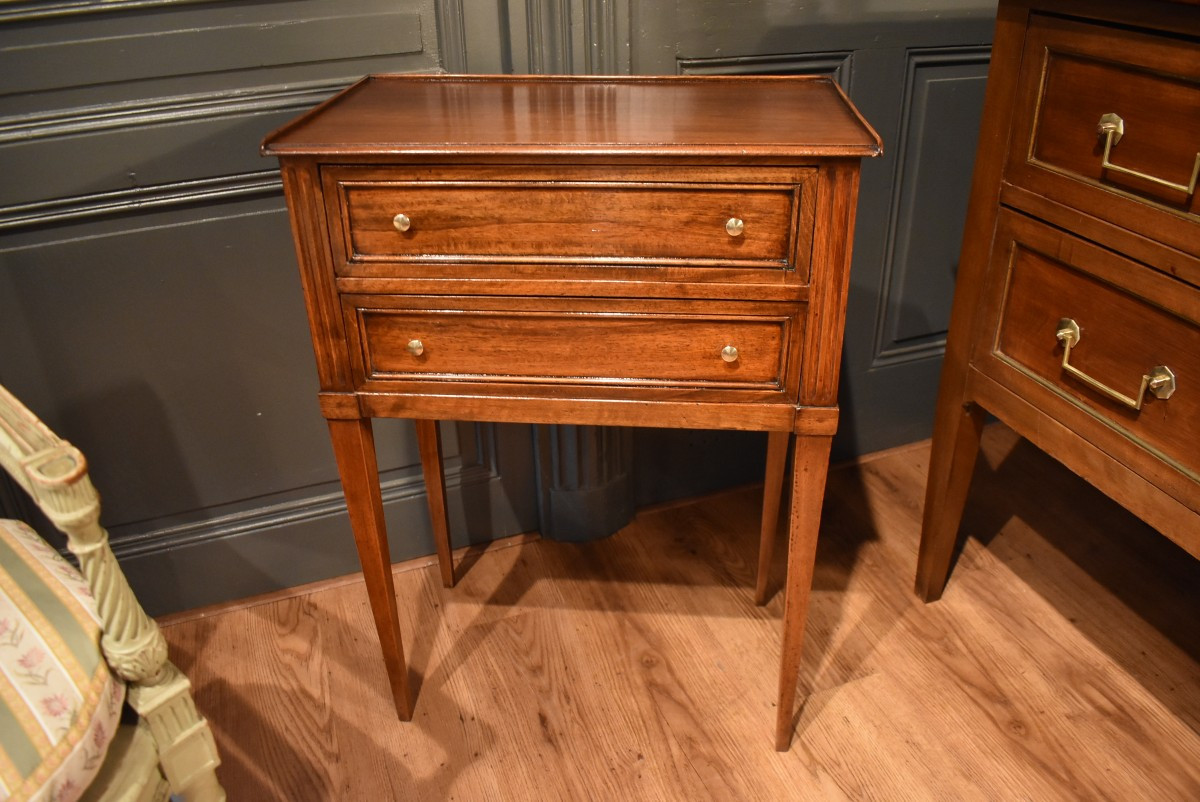 Chevet ou table d'appoint de style Louis XVI-photo-8