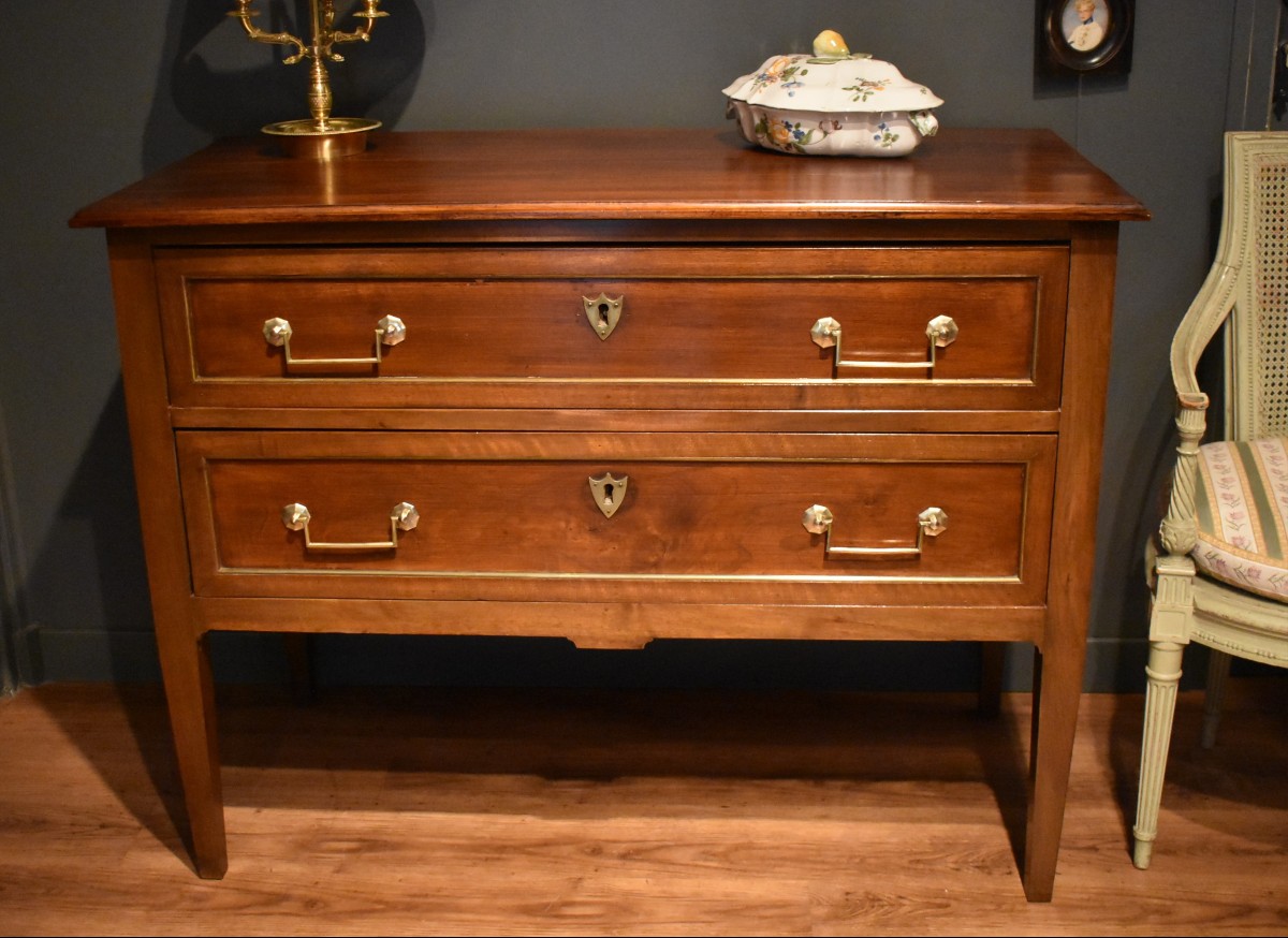 Commode sauteuse de style Louis XVI -photo-2