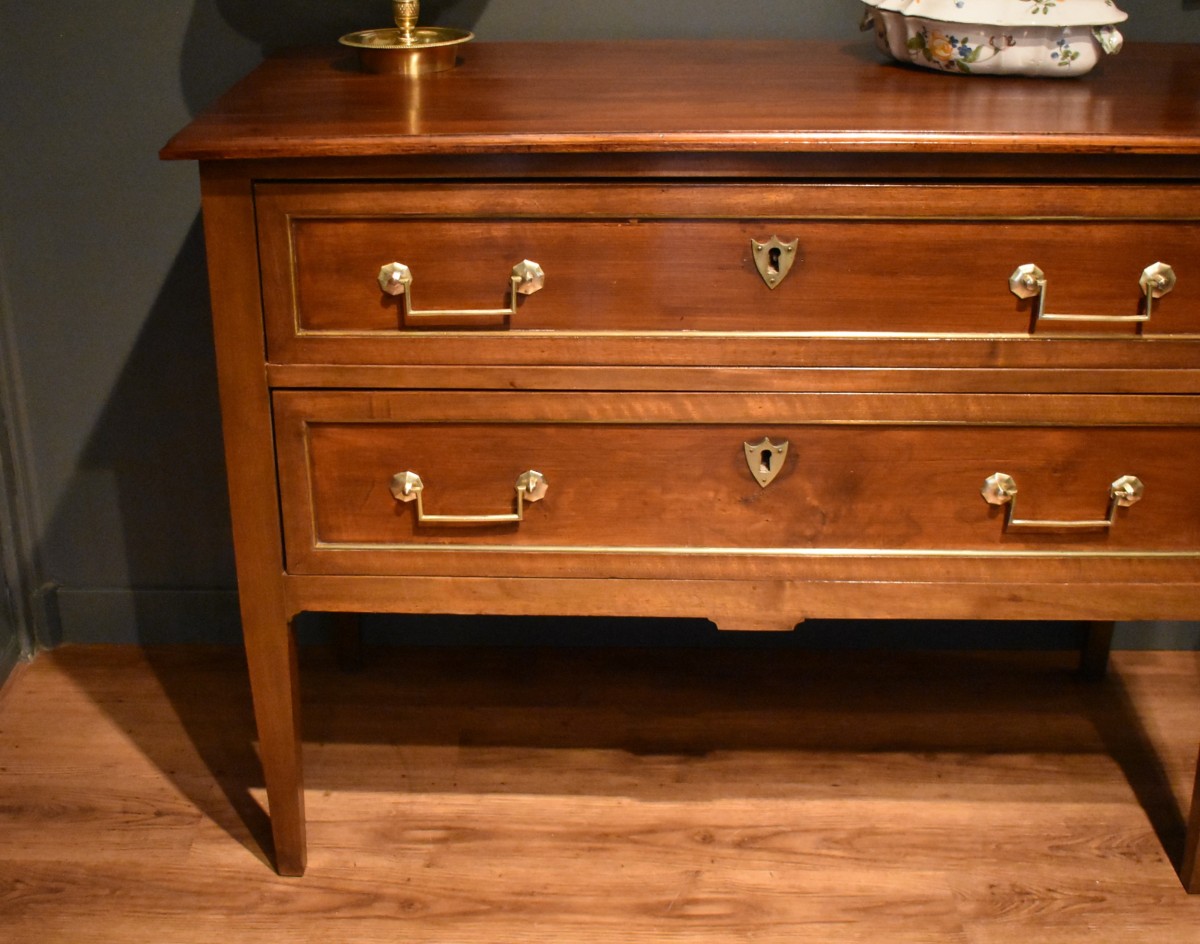 Commode sauteuse de style Louis XVI -photo-4