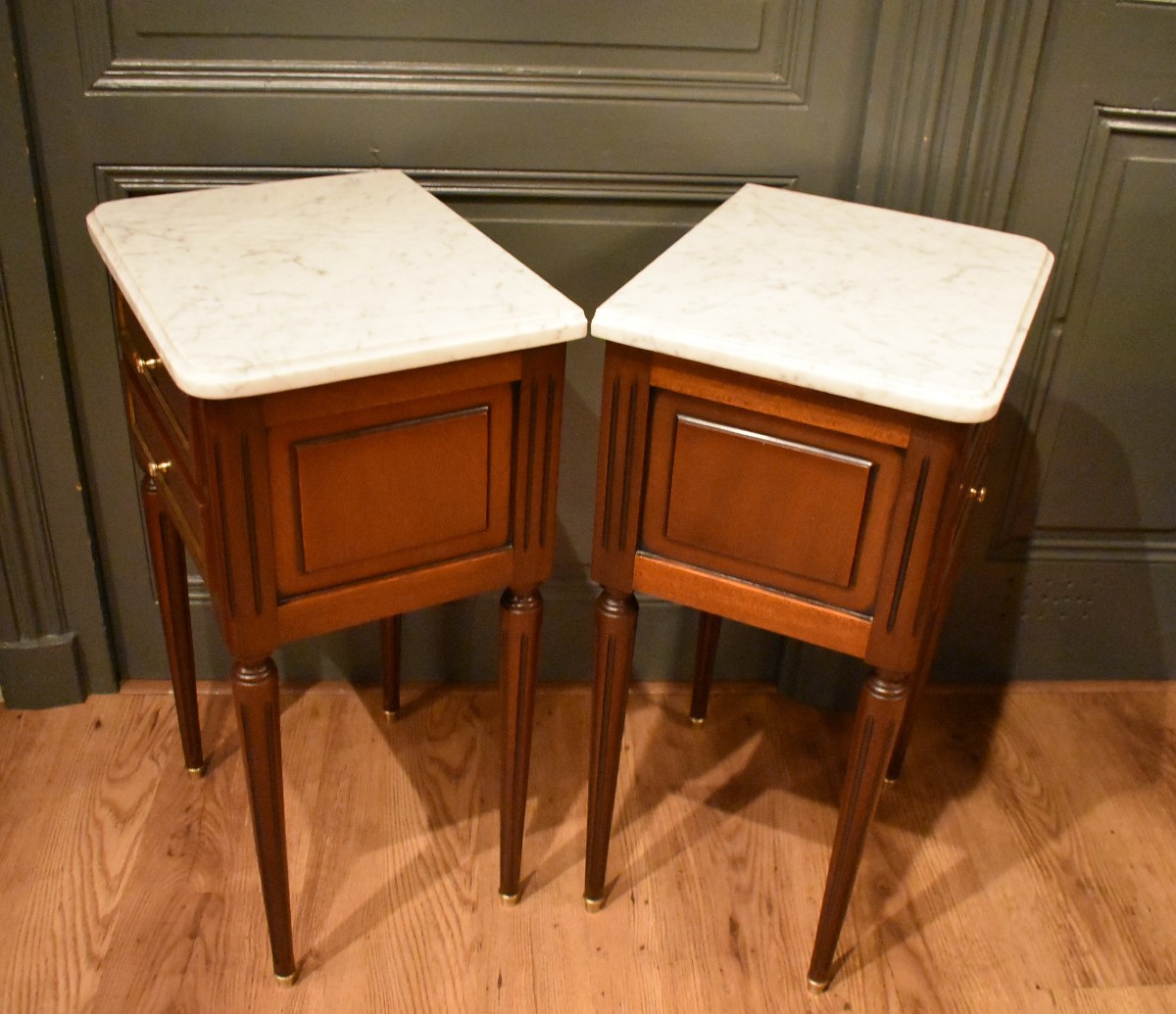 Paire de chevets de style Louis XVI-photo-7