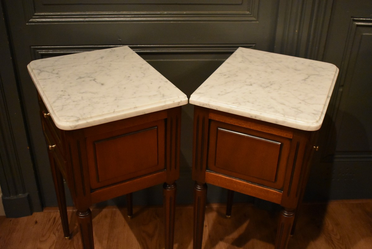 Paire de chevets de style Louis XVI-photo-8