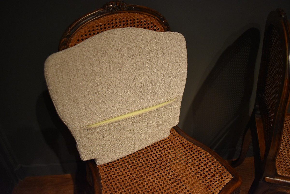 Set Of Eight Louis XV Style Cane Chairs-photo-8