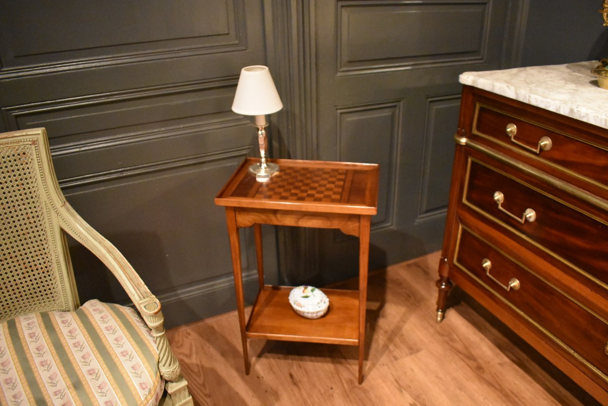 Small Louis XVI Style Side Table-photo-2