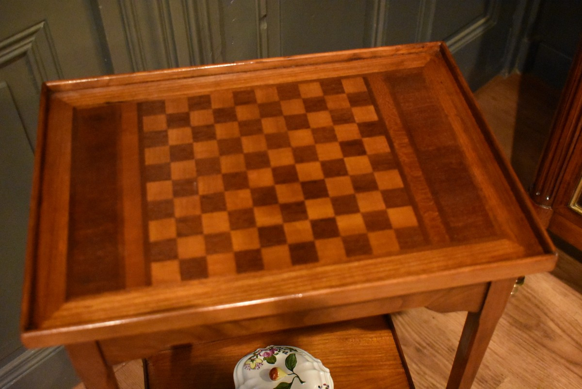 Small Louis XVI Style Side Table-photo-2