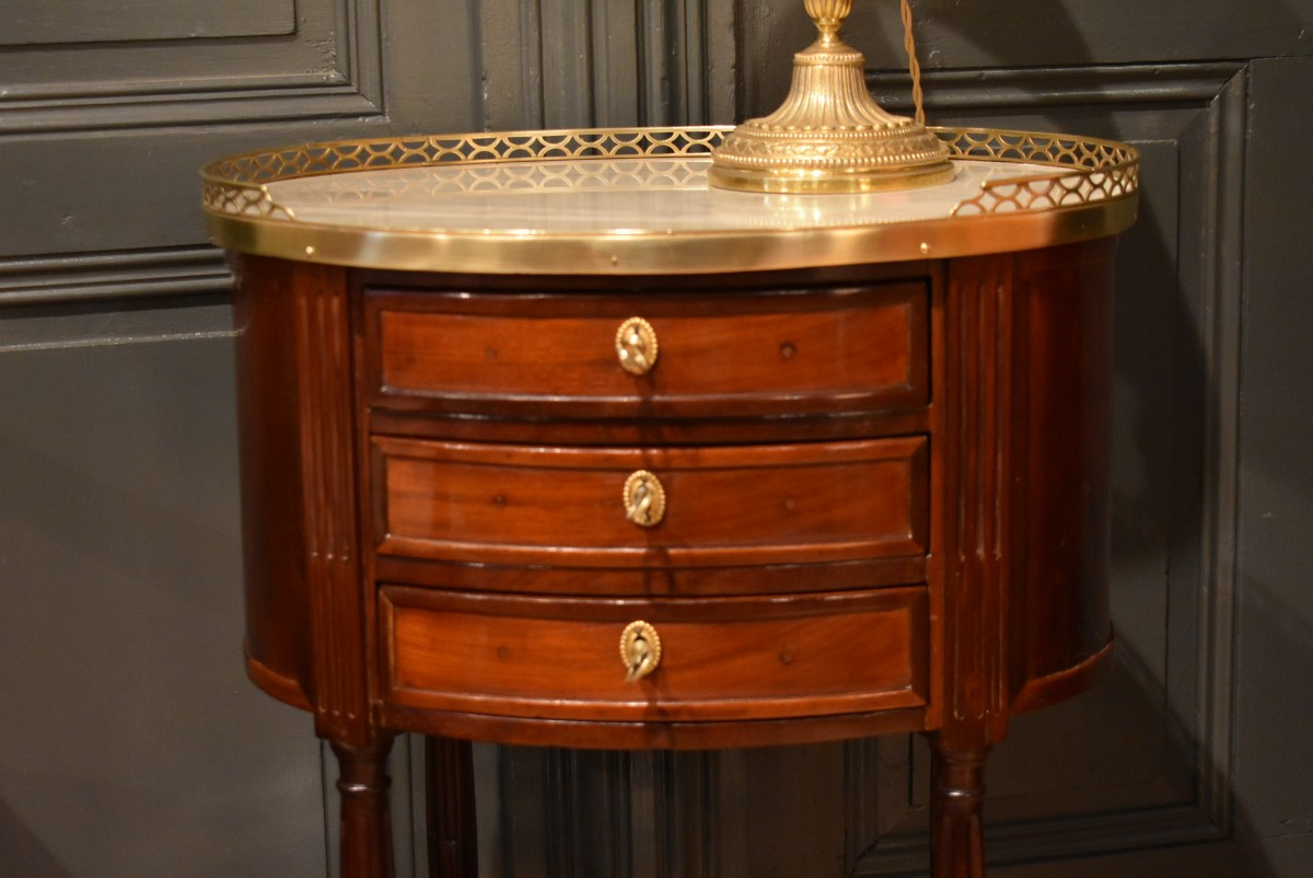 Table chiffonnière  Louis XVI-photo-3